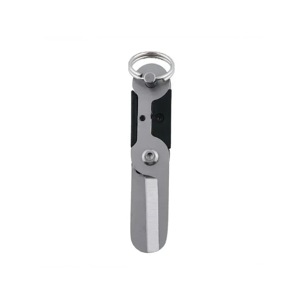Mini Survival Spring EDC Scissor Gadget Keychain Cutter Spring Gear Pocket Ring Fold Scissor Cut from PriceLows™