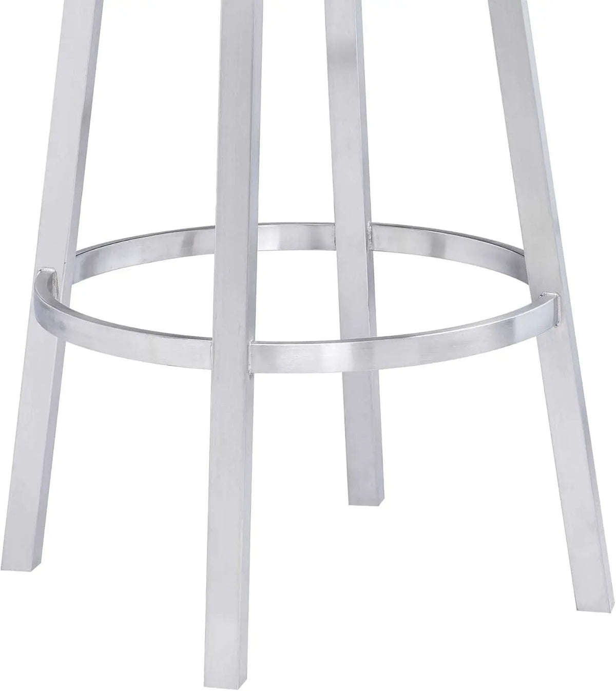 Modern Black Faux Leather Swivel Bar Stool for Kitchen from PriceLows™