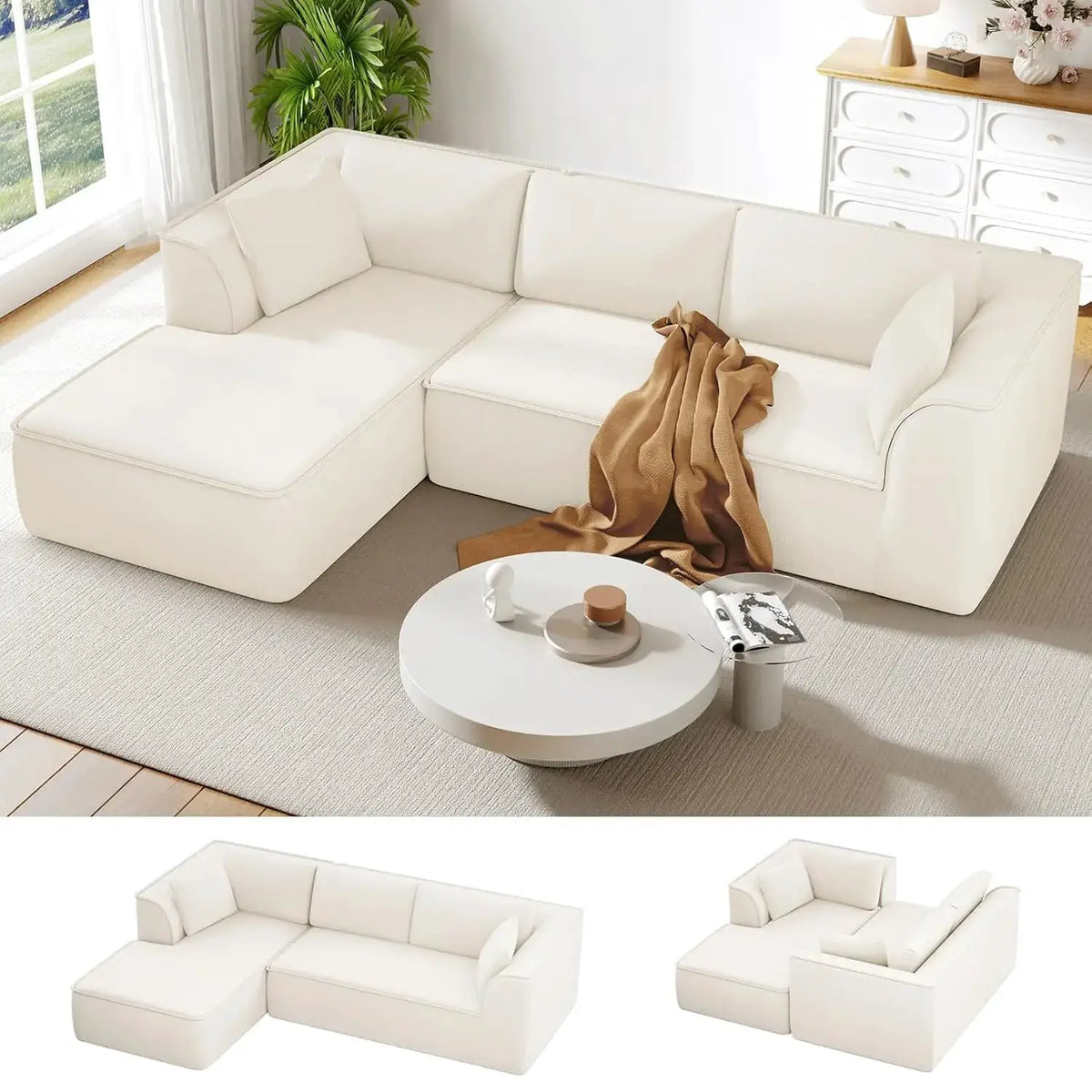 Modular Sofa | L-Shaped With Chaise | PriceLows™