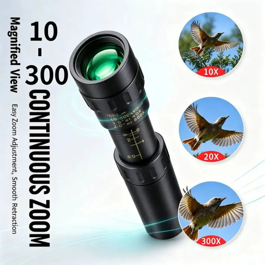 Monocular Telescope | 10-300x Zoom | PriceLows™