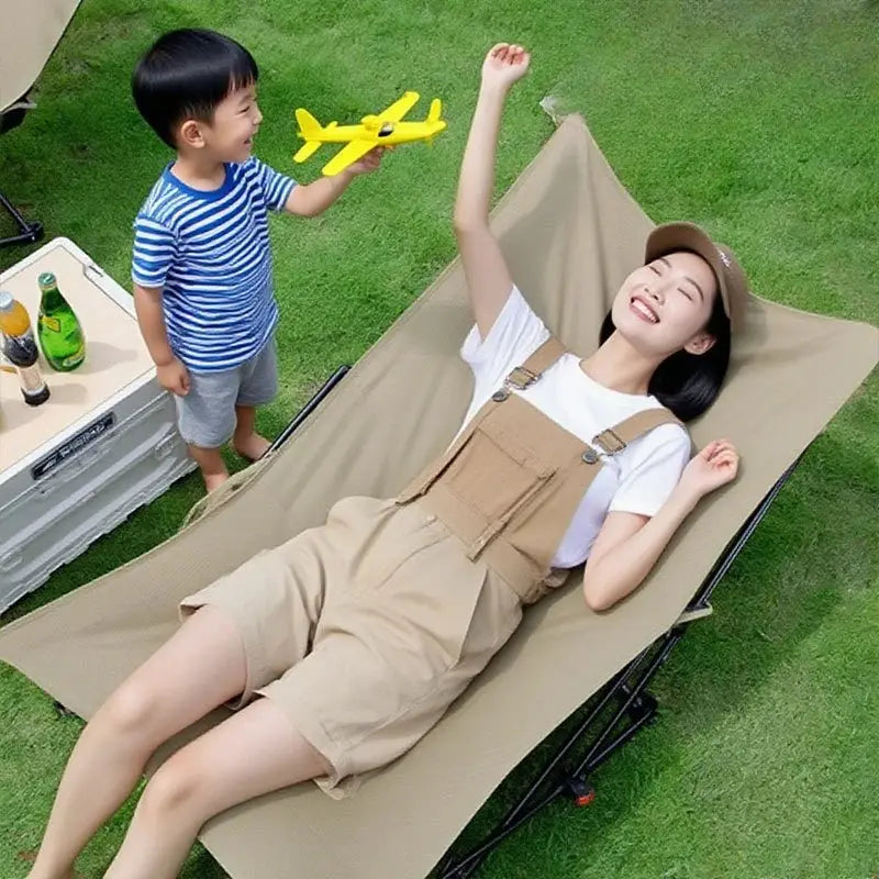 Portable Folding Moon Chair Camping Beach Fishing Recliner Lounge Chair Lightweight Foldable Seat Patio Garden Camping Furniture from PriceLows™