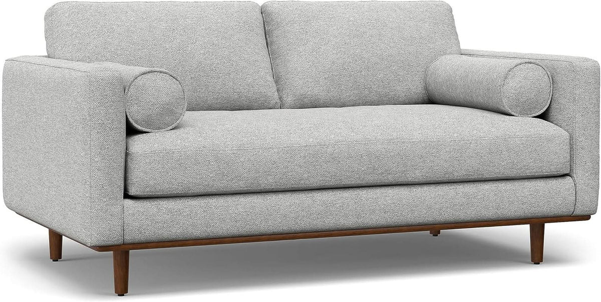 Morrison 72 Inch Mid Century Modern Sofa Set Mist Grey from PriceLows™