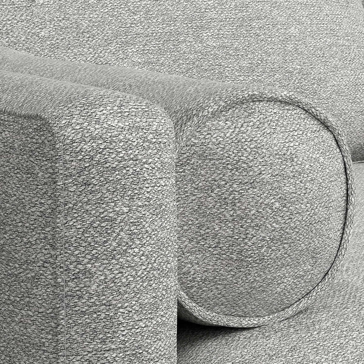 Morrison 72 Inch Mid Century Modern Sofa Set Mist Grey from PriceLows™