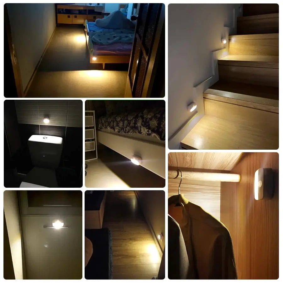 Motion Sensor Night Light | Battery Operated | LED Bulbs | Hallway Stair from PriceLows™
