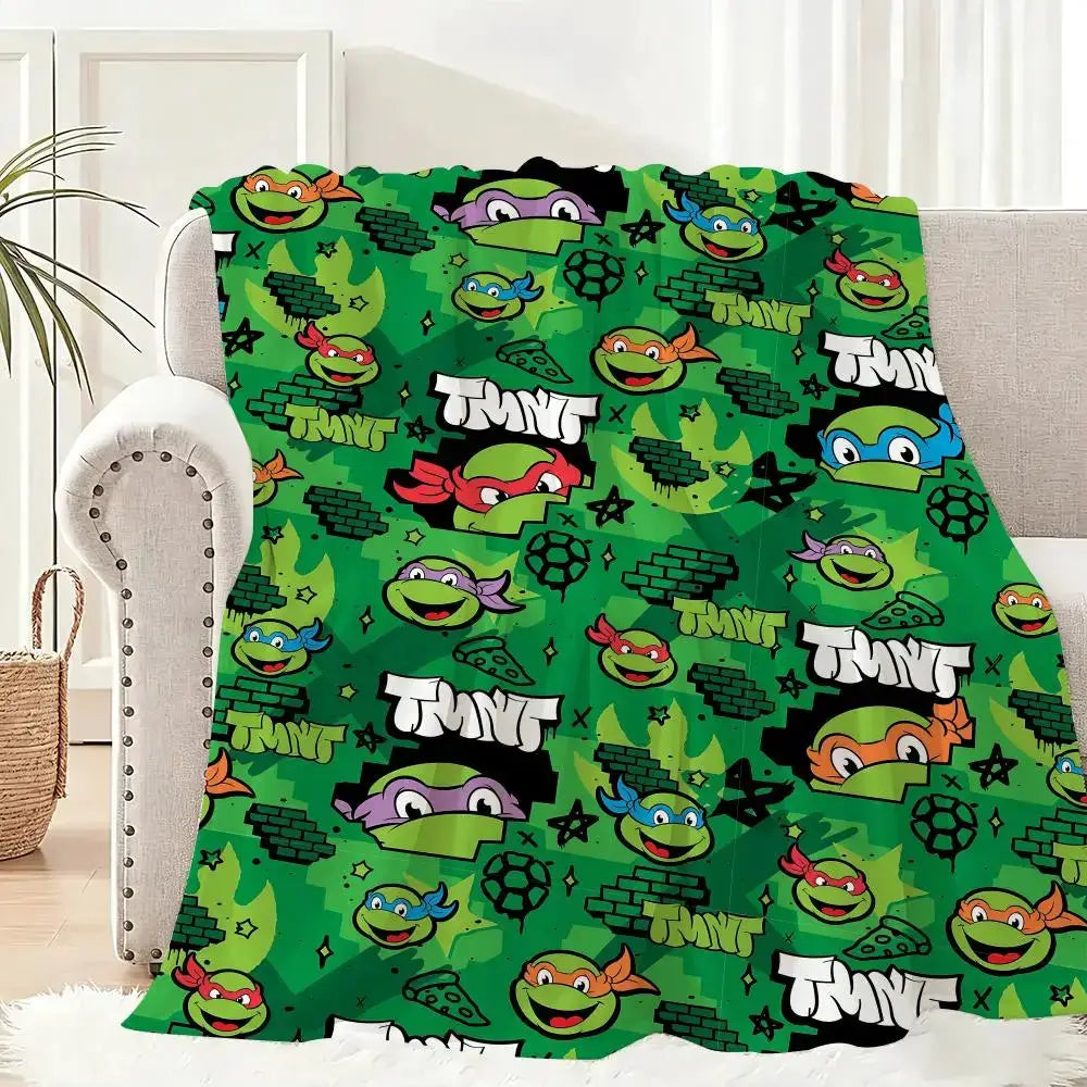 Mutant And Ninja Turtles Throw Blanket | Lightweight 240g | Polyester | One Size from PriceLows™