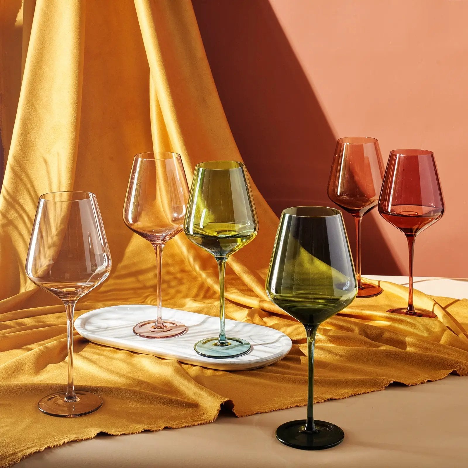 Tonal Stemmed Wine Glassware, Set of 6 from PriceLows™