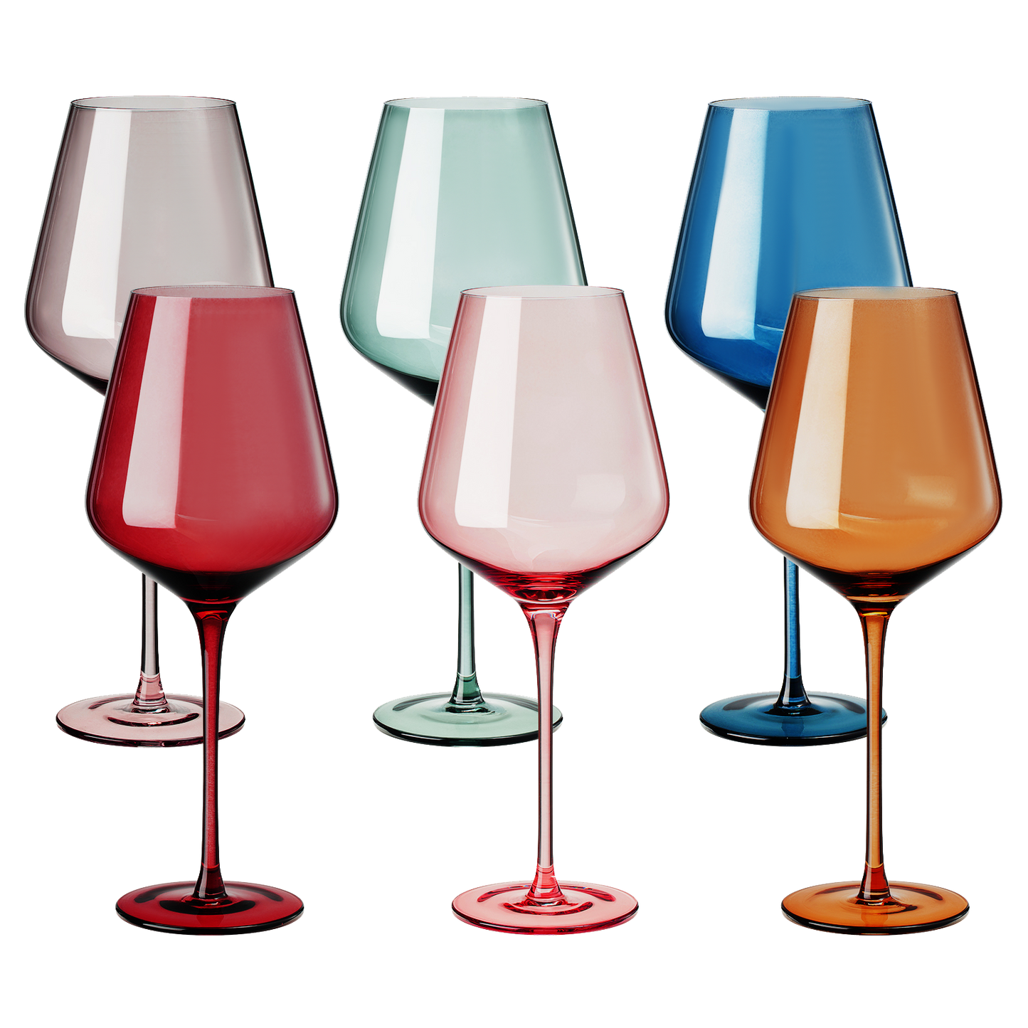 Tonal Stemmed Wine Glassware, Set of 6 from PriceLows™