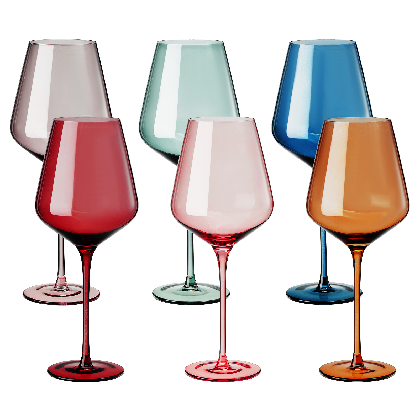 Tonal Stemmed Wine Glassware, Set of 6 from PriceLows™