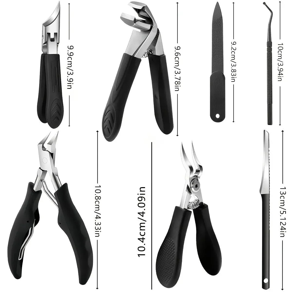 Nail Clippers Set | Wide Jaw Convex Edge | PriceLows™