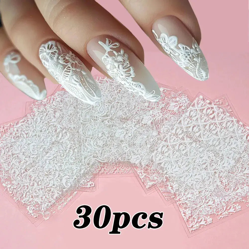 Nail Decals 3D Floral Mix Sheets 30/60/90 | PriceLows™