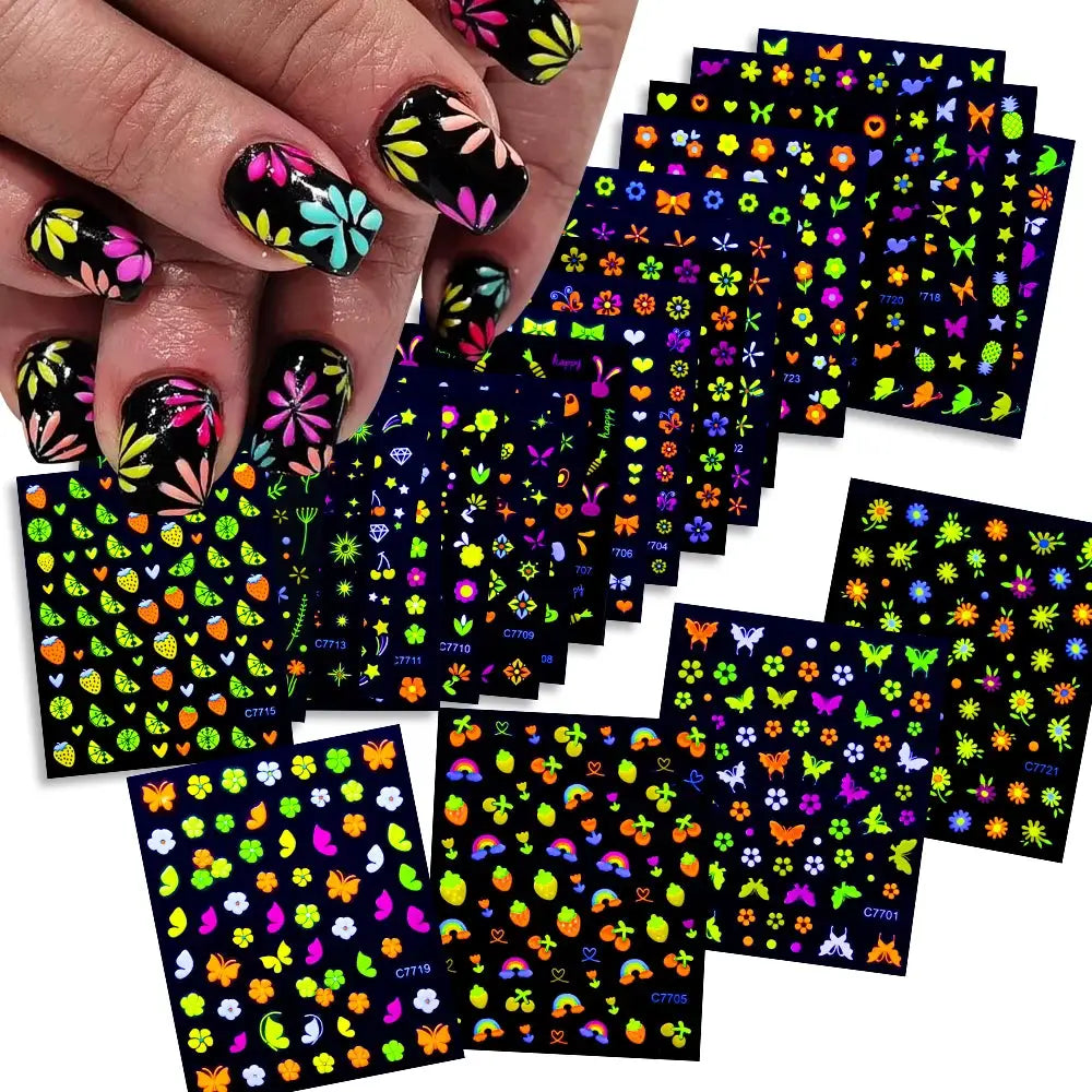 Nail Decals 3D Floral Mix Sheets 30/60/90 | PriceLows™