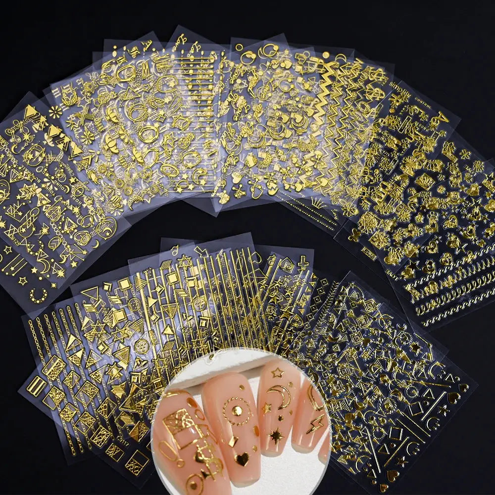 Nail Decals 3D Floral Mix Sheets 30/60/90 | PriceLows™