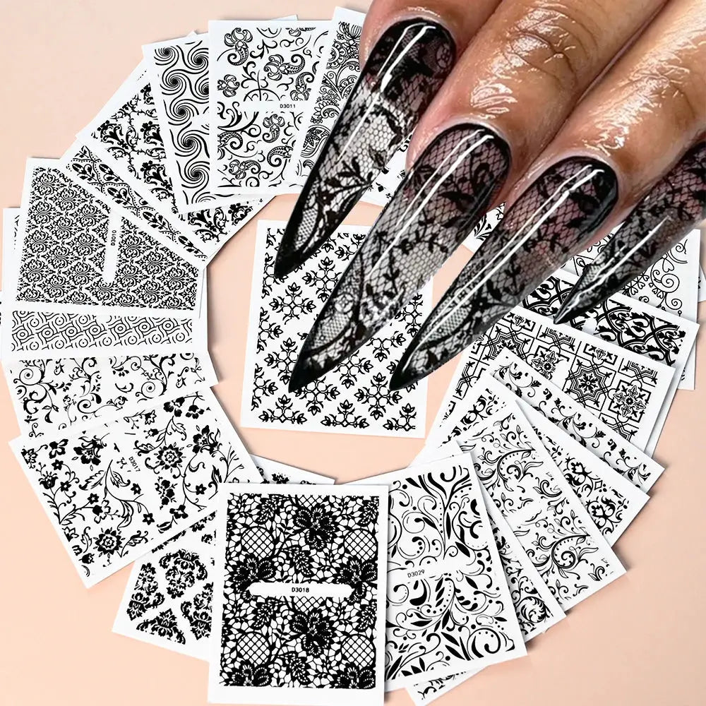 Nail Decals 3D Floral Mix Sheets 30/60/90 | PriceLows™