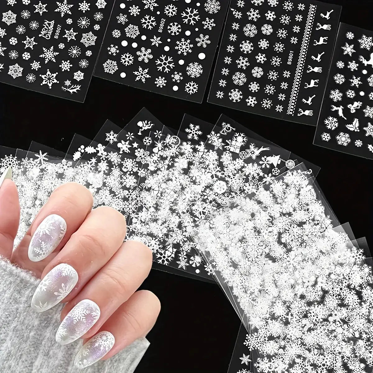 Nail Decals 3D Floral Mix Sheets 30/60/90 | PriceLows™