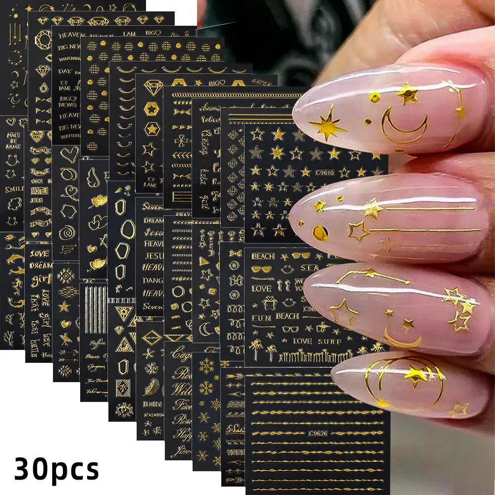 Nail Decals 3D Floral Mix Sheets 30/60/90 | PriceLows™