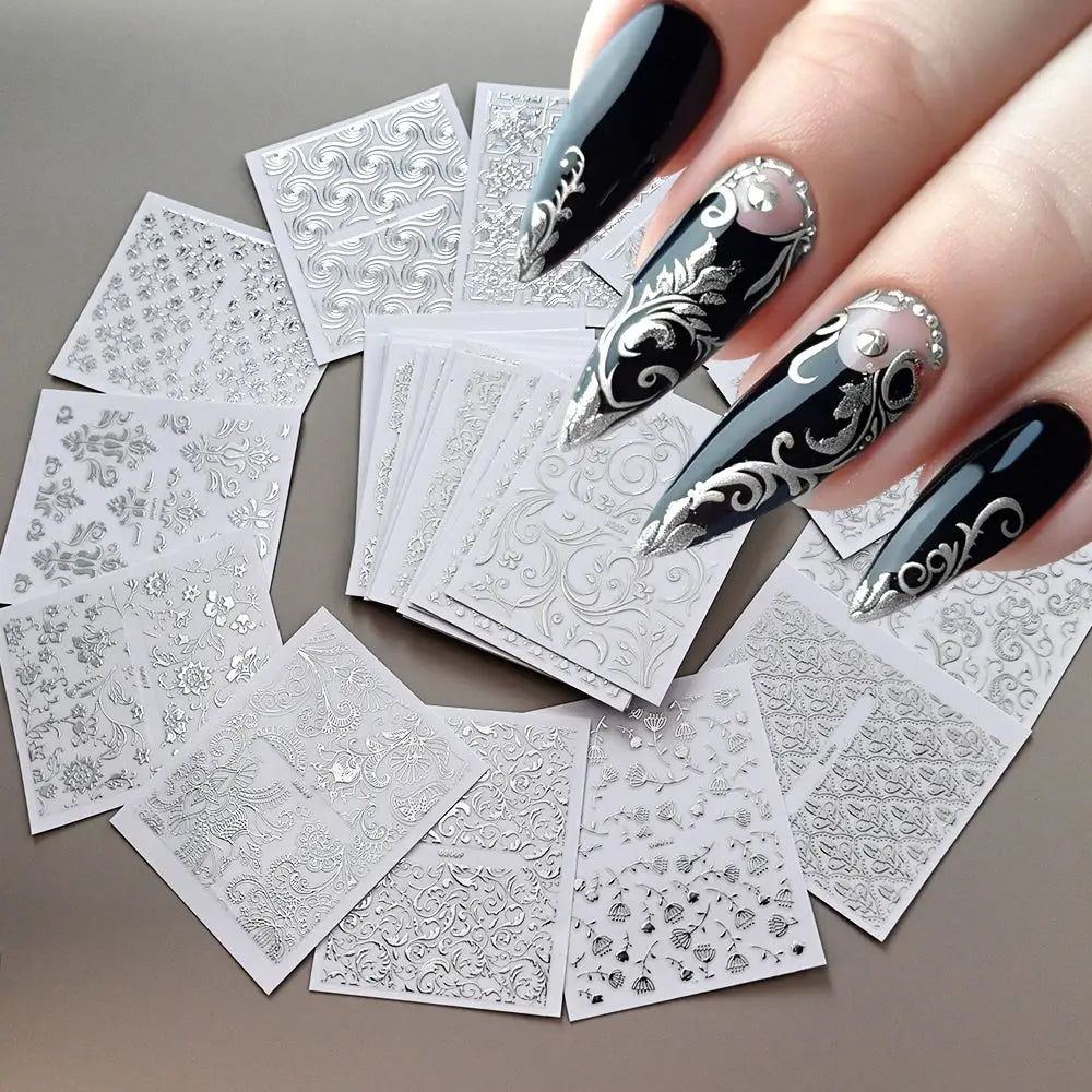 Nail Decals 3D Floral Mix Sheets 30/60/90 | PriceLows™