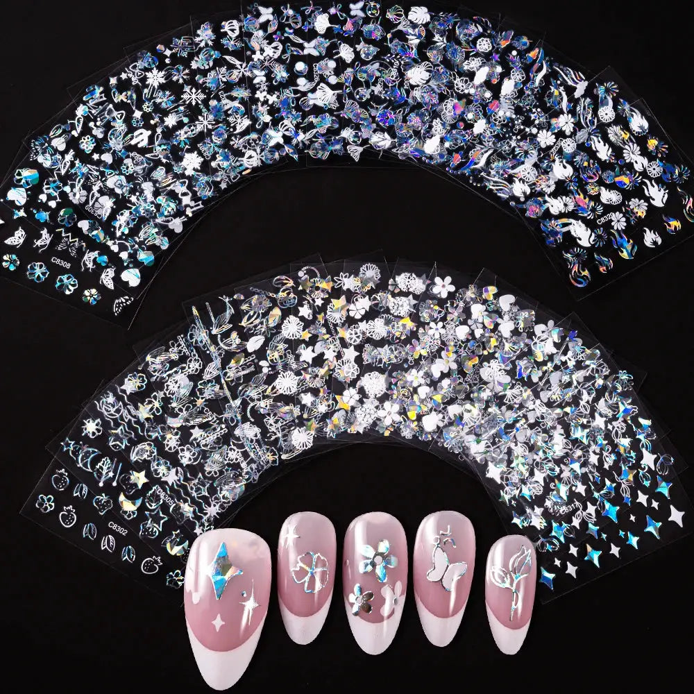 Nail Decals 3D Floral Mix Sheets 30/60/90 | PriceLows™