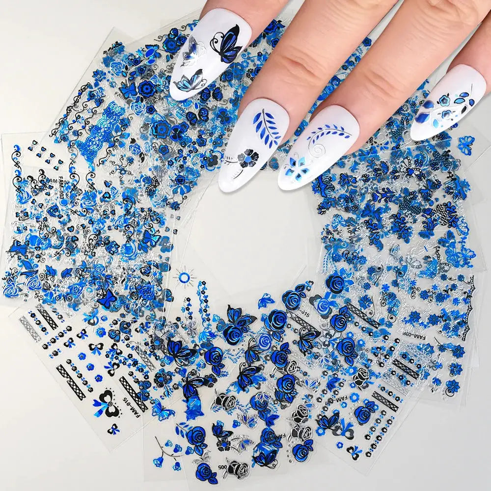Nail Decals 3D Floral Mix Sheets 30/60/90 | PriceLows™