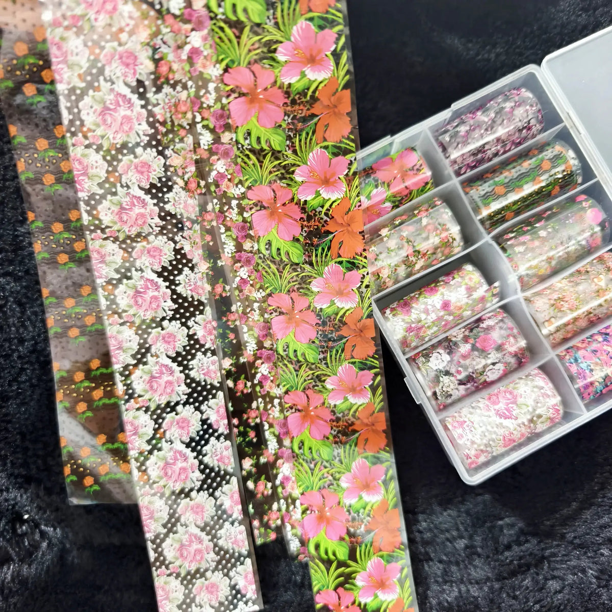 10Rolls Halloween Flower Plaid Angel Marble Bow Nail Foils Transfer Paper Nail Art Stickers Decal Nails Decoration from PriceLows™