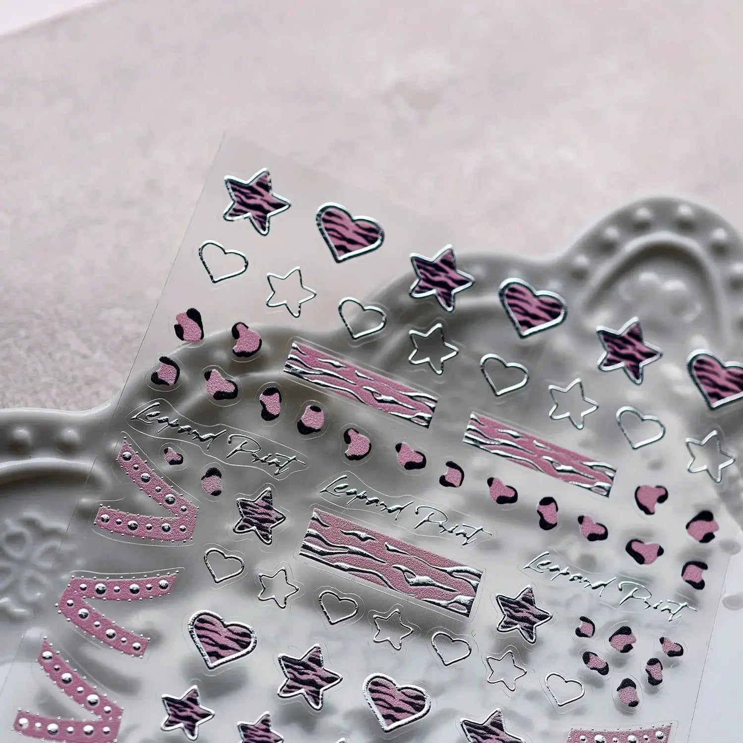 Nail Sticker | Pink Lace Bow Design | PriceLows™