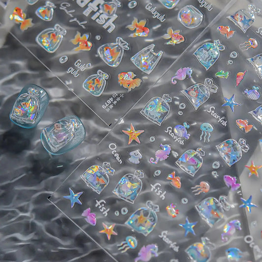 Nail Stickers | 3D Jelly Ocean Starfish | PriceLows™