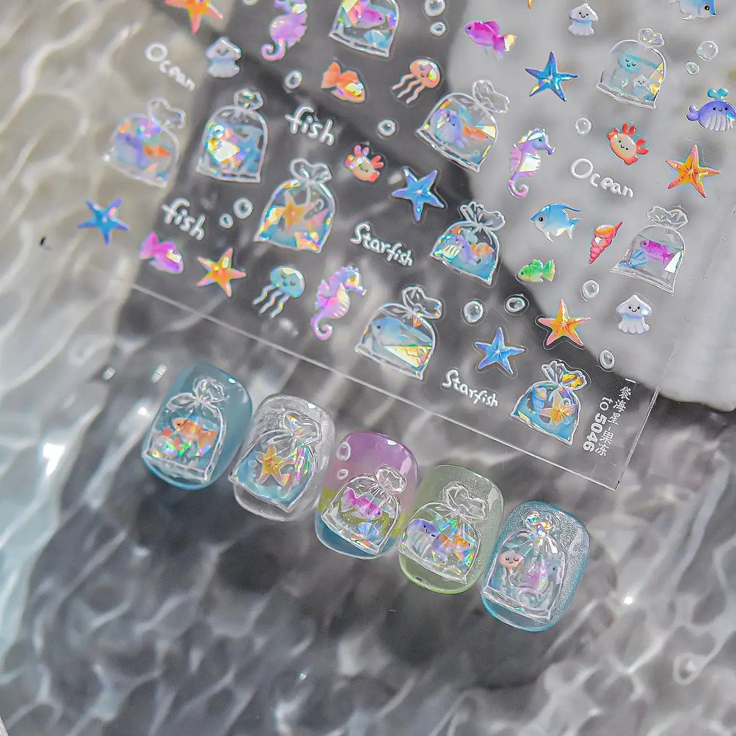Nail Stickers | 3D Jelly Ocean Starfish | PriceLows™