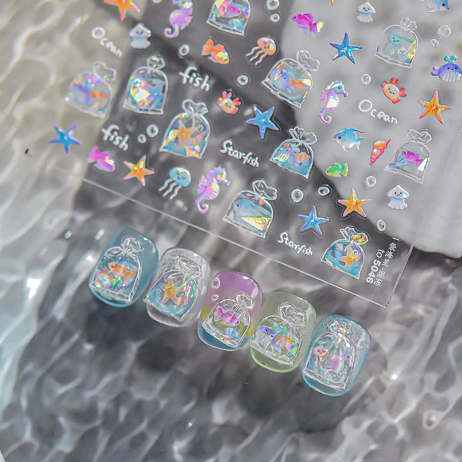 Nail Stickers | 3D Jelly Ocean Starfish | PriceLows™