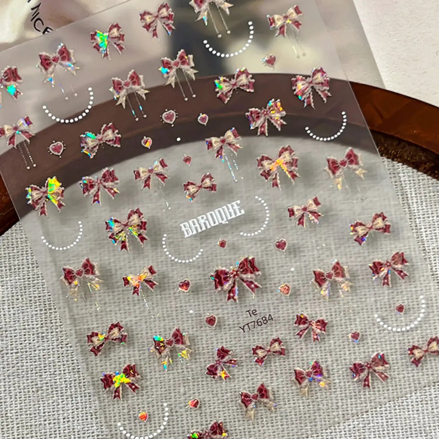 Nail Stickers | Black White Letters | PriceLows™