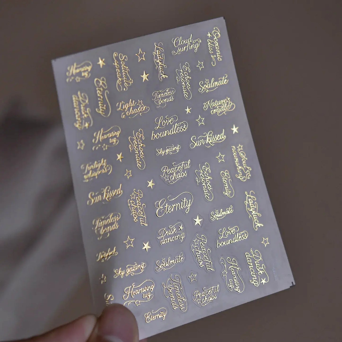 Nail Stickers | Black White Letters | PriceLows™