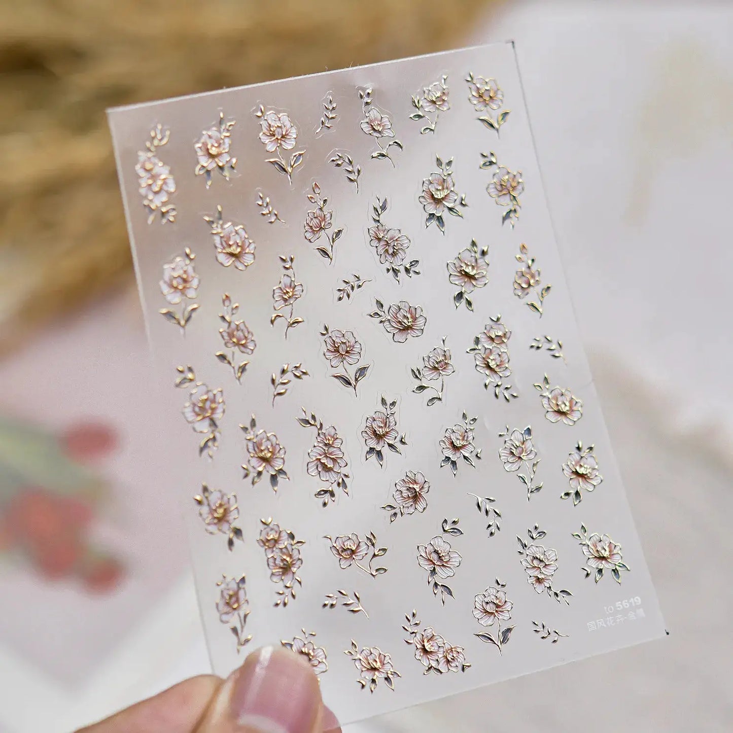 Nail Stickers | Black White Letters | PriceLows™