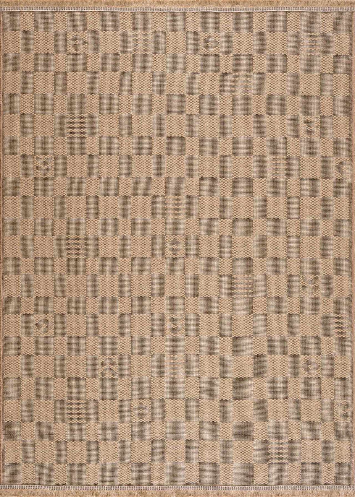 Nairi Checkered Washable Jute Rug from PriceLows™