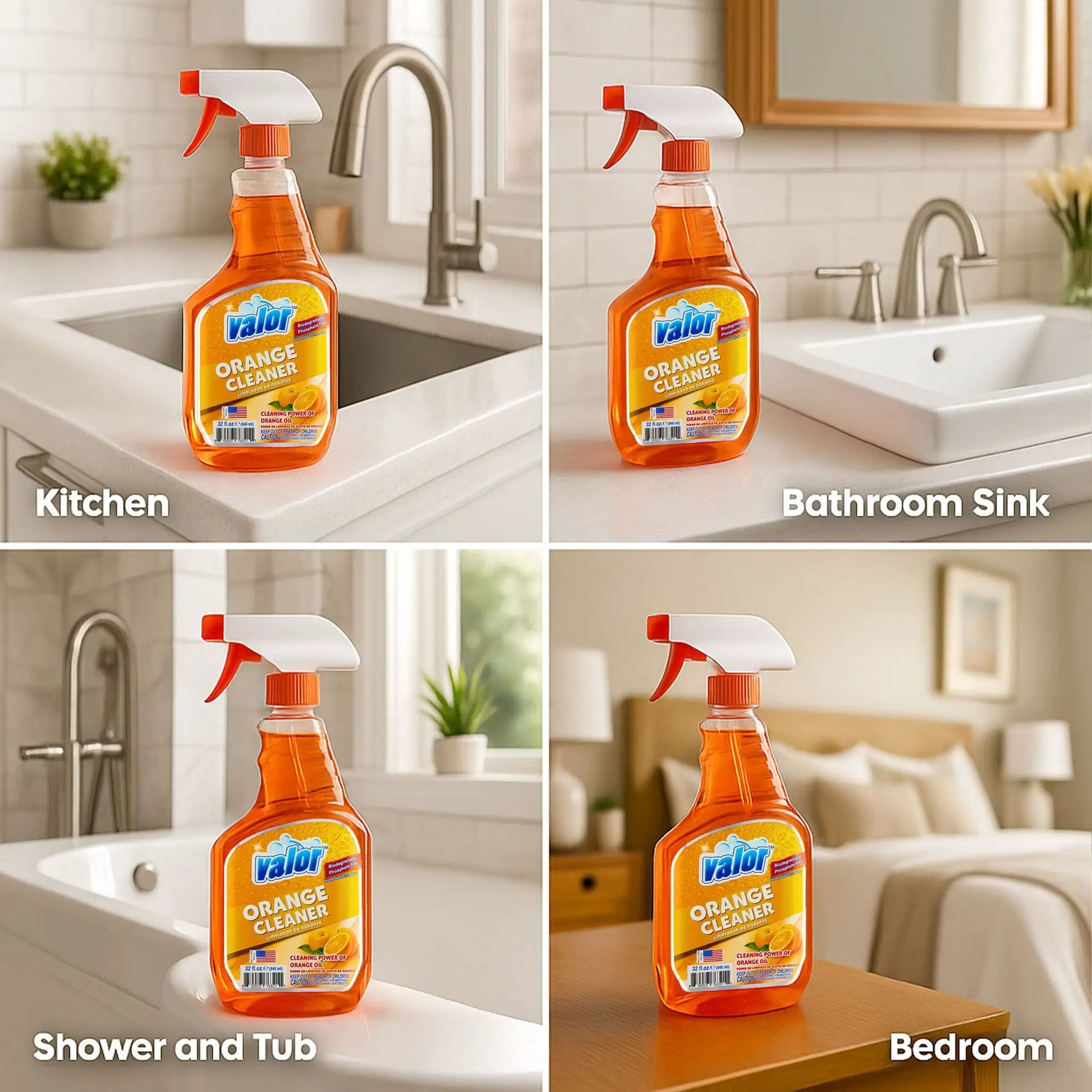 Orange Multi Purpose Cleaner Trigger Sprayer from PriceLows™