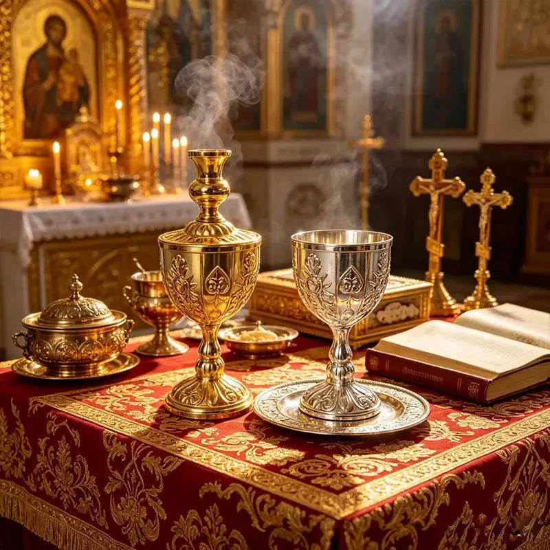 Orthodox Vigil Lamp | Red Glass | PriceLows™