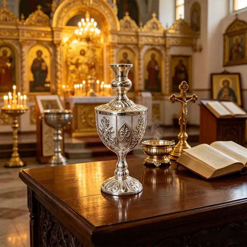Orthodox Vigil Lamp | Red Glass | PriceLows™