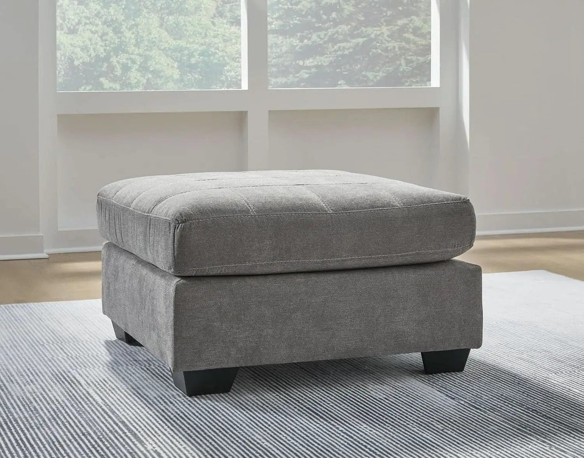 Oversized Light Gray Ottoman Room Decorative Elegance from PriceLows™