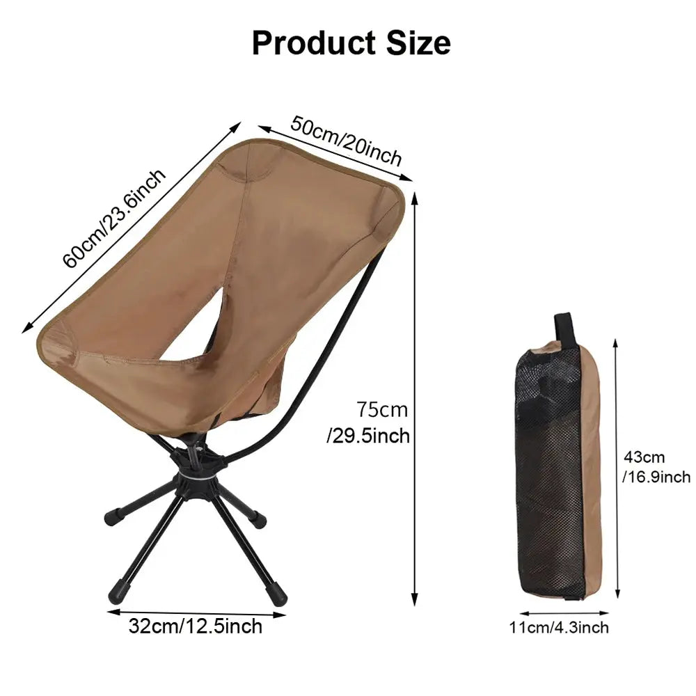Outdoor Folding Chair | Rotatable Swivel | PriceLows