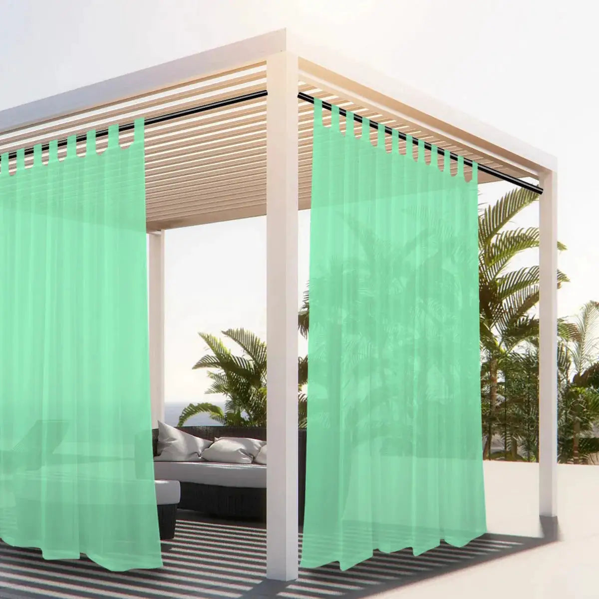 Outdoor Sheer Curtain | Waterproof Polyester | PriceLows™