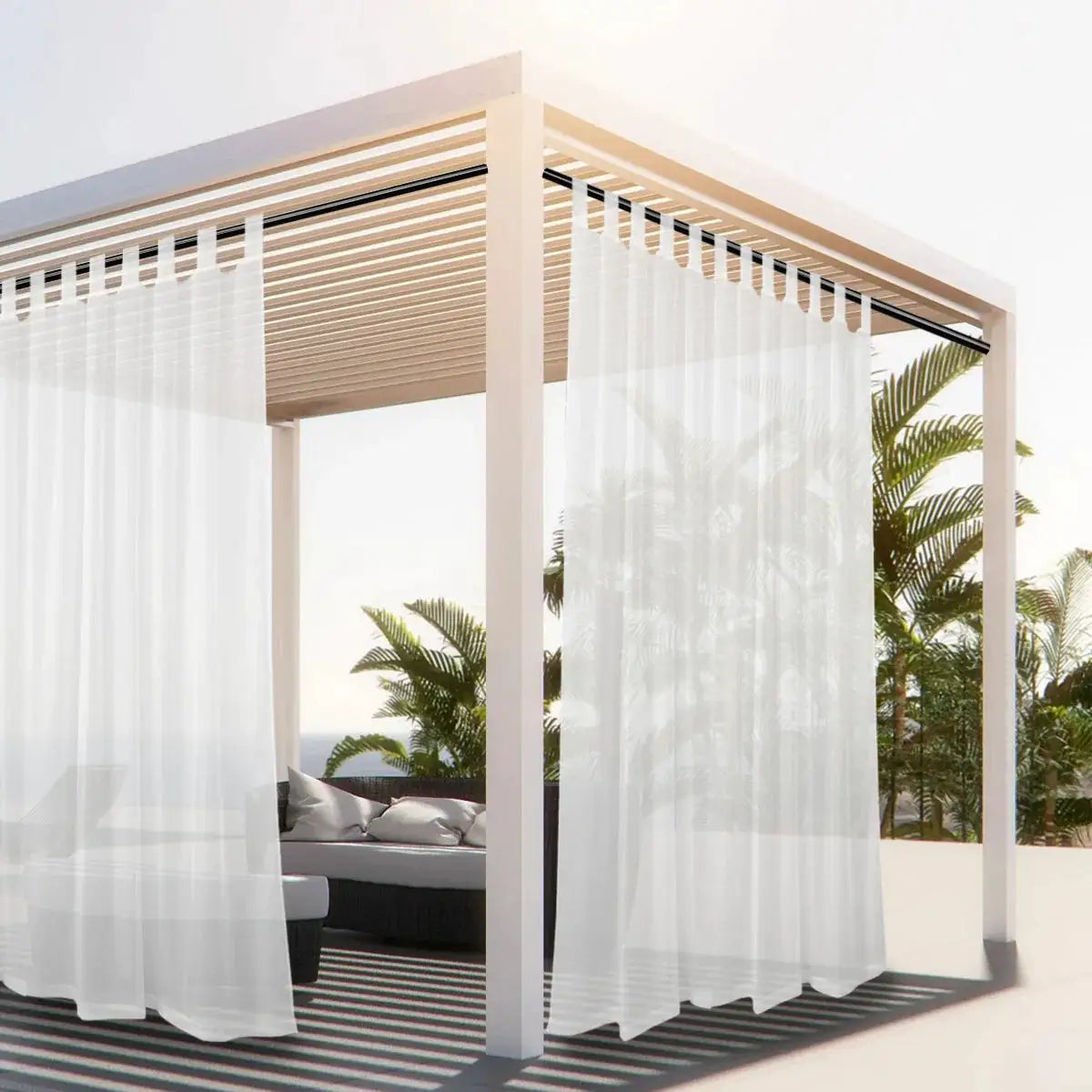 Outdoor Sheer Curtain | Waterproof Polyester | PriceLows™