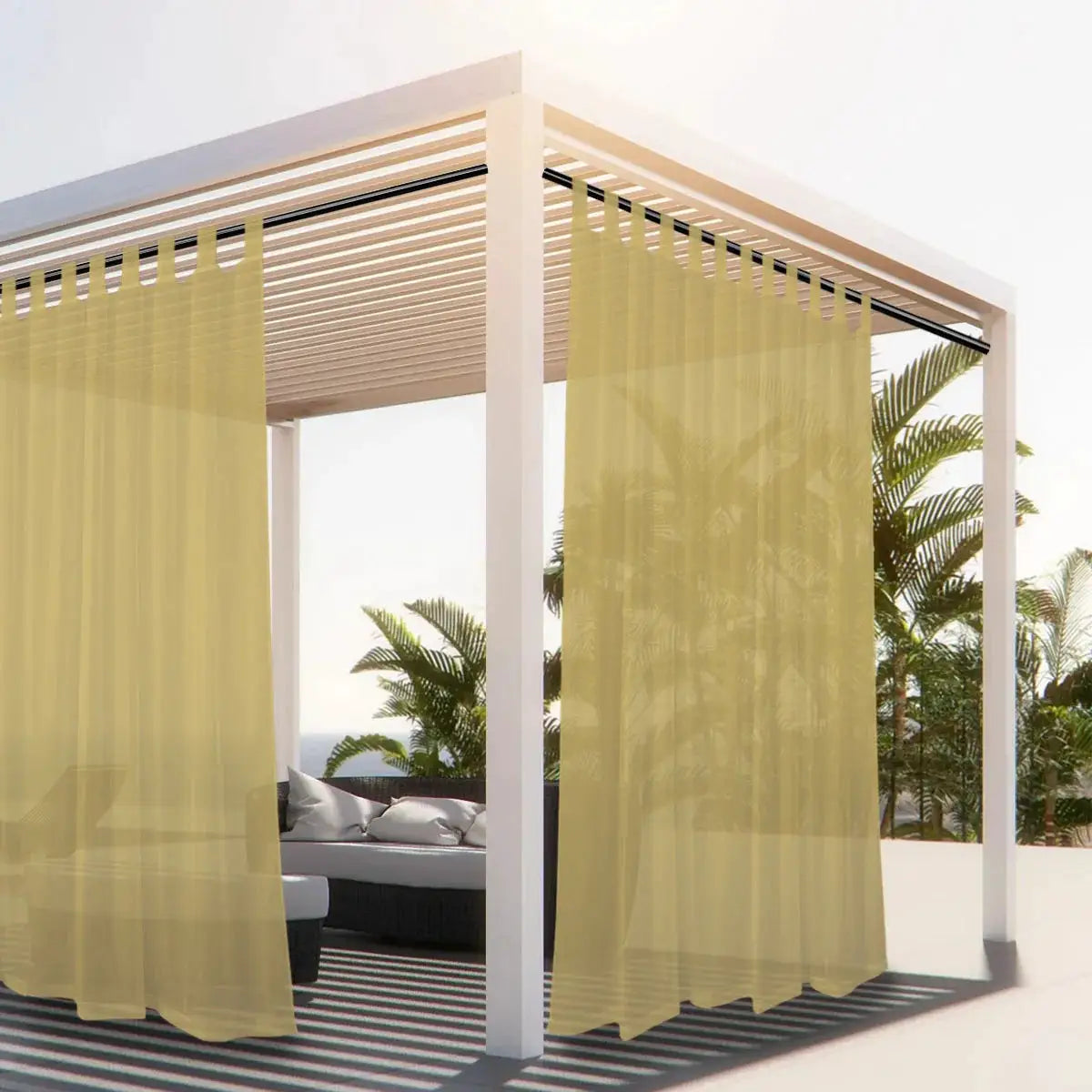 Outdoor Sheer Curtain | Waterproof Polyester | PriceLows™