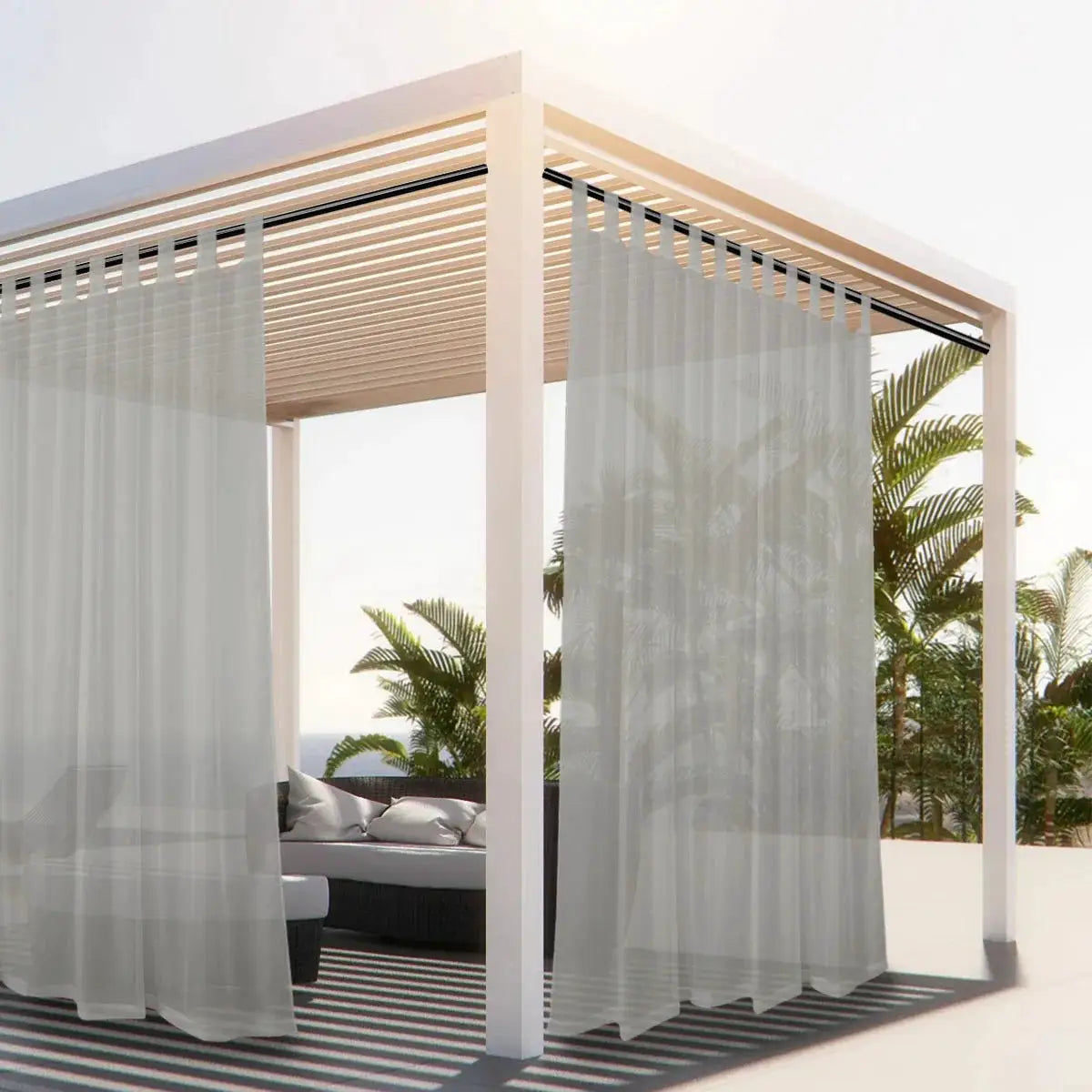 Outdoor Sheer Curtain | Waterproof Polyester | PriceLows™