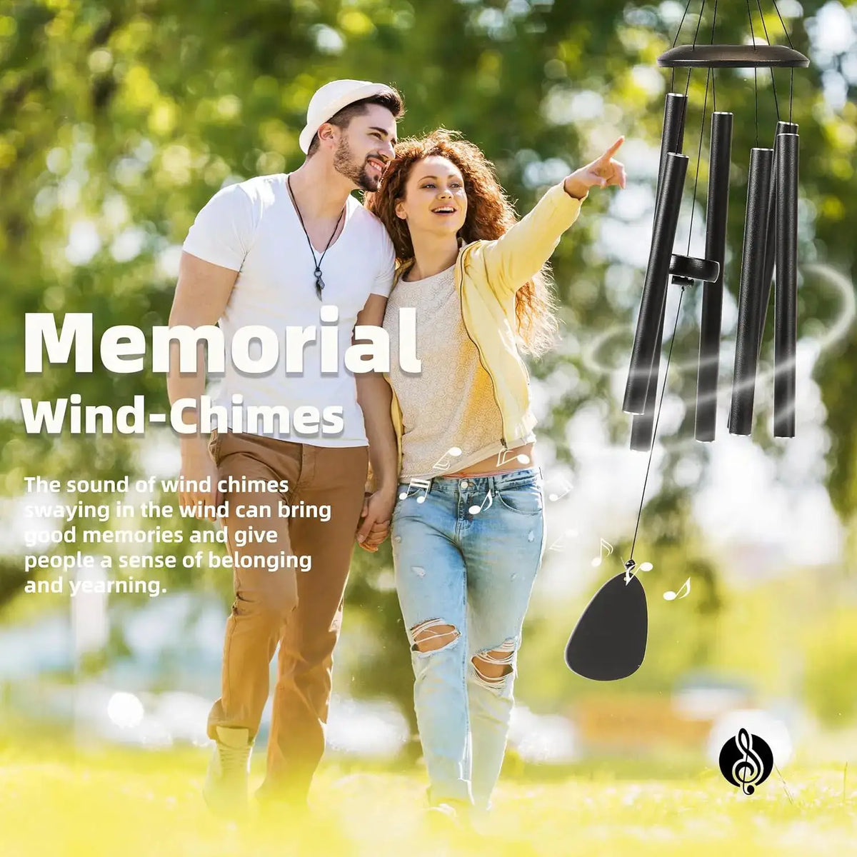 26 Inch Outdoor Wind Chimes Create an Atmosphere for Outdoor Decoration of Farmhouses Terraces Gardens Front Porch and Balconies from PriceLows™