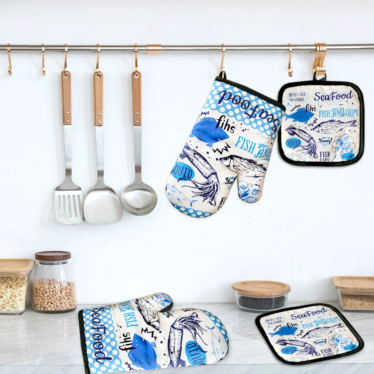 Oven Mitt Set | Insulated Heat Resistant | PriceLows™