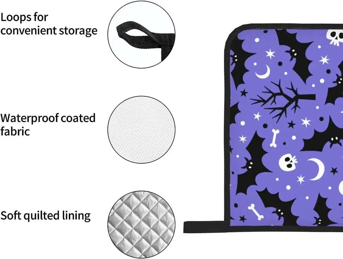Oven Mitts And Pot Holders | 4pc Non Slip | PriceLows™