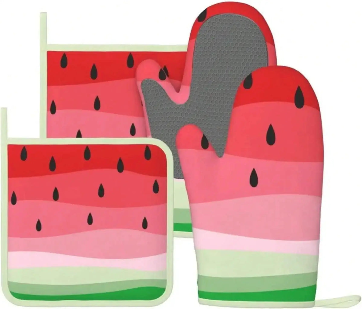 Oven Mitts And Pot Holders Set Watermelon PriceLows™