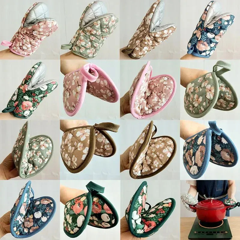 Oven Mitts Heat Resistant Heart Shaped Design PriceLows