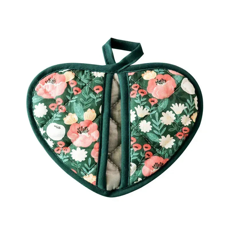 Oven Mitts Heat Resistant Heart Shaped Design PriceLows