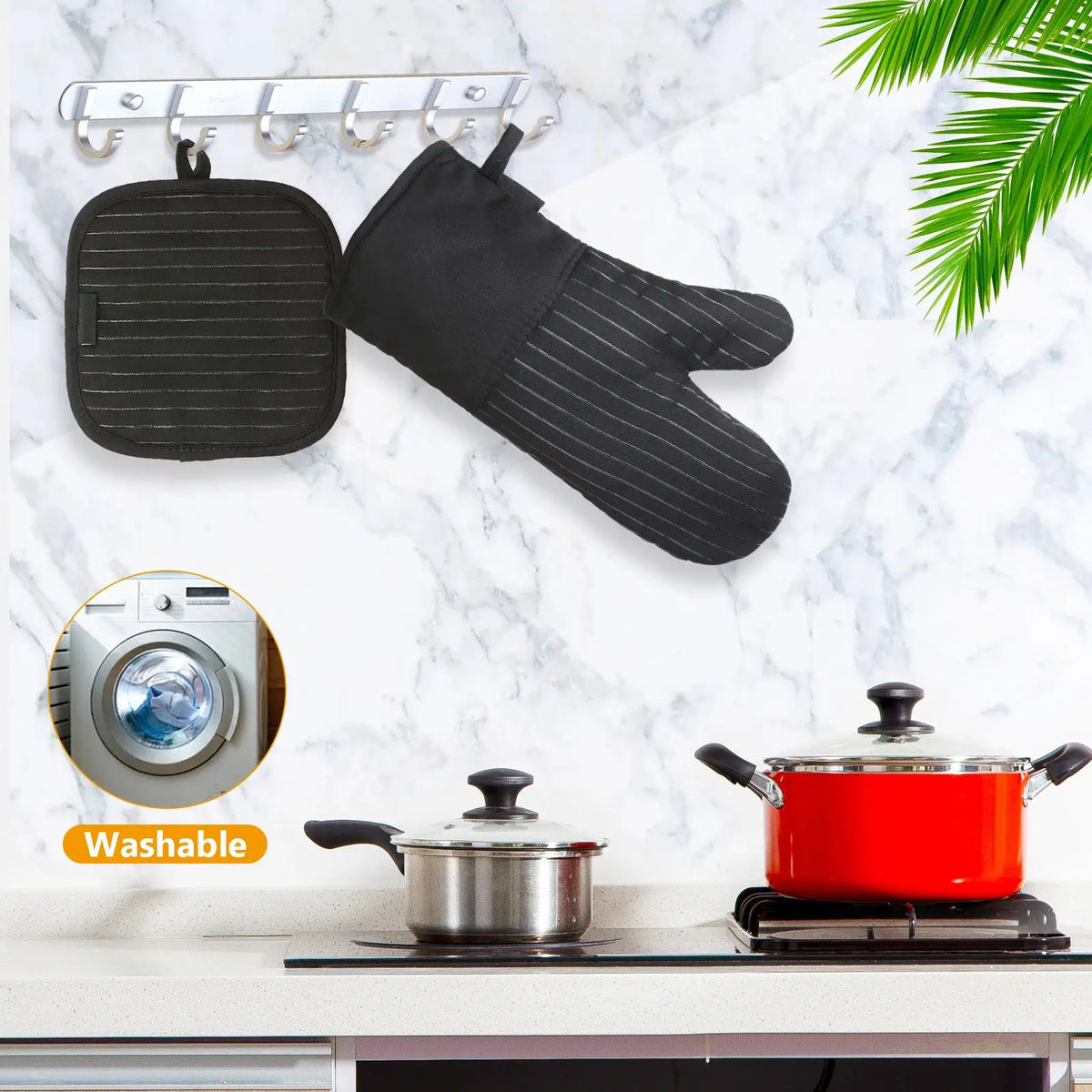 Oven Mitts | Heat Resistant Non-Slip | PriceLows™