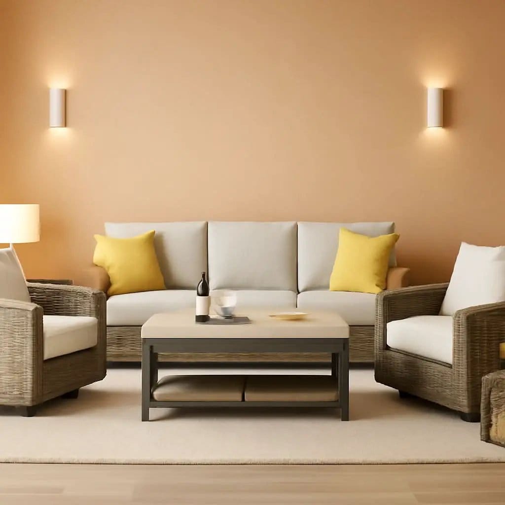 Oversize Outdoor Wicker Patio Sofa Set With Swivel Chairs from PriceLows™