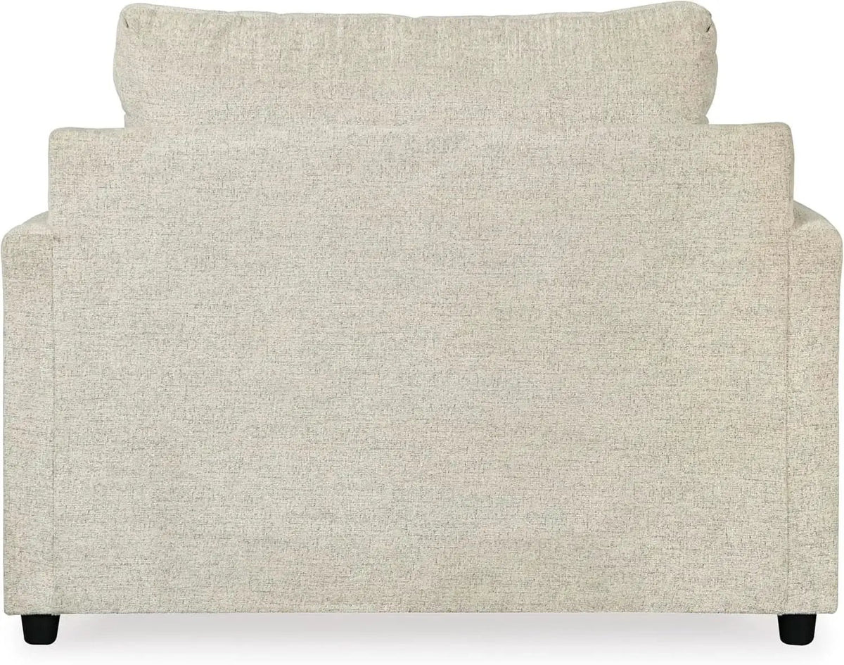 Soletren Contemporary Off White Chenille Upholstered Chair from PriceLows™