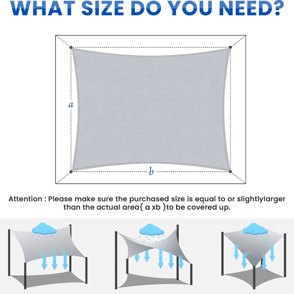 Oxford Sun Shade Sail | Waterproof Anti Uv | PriceLows
